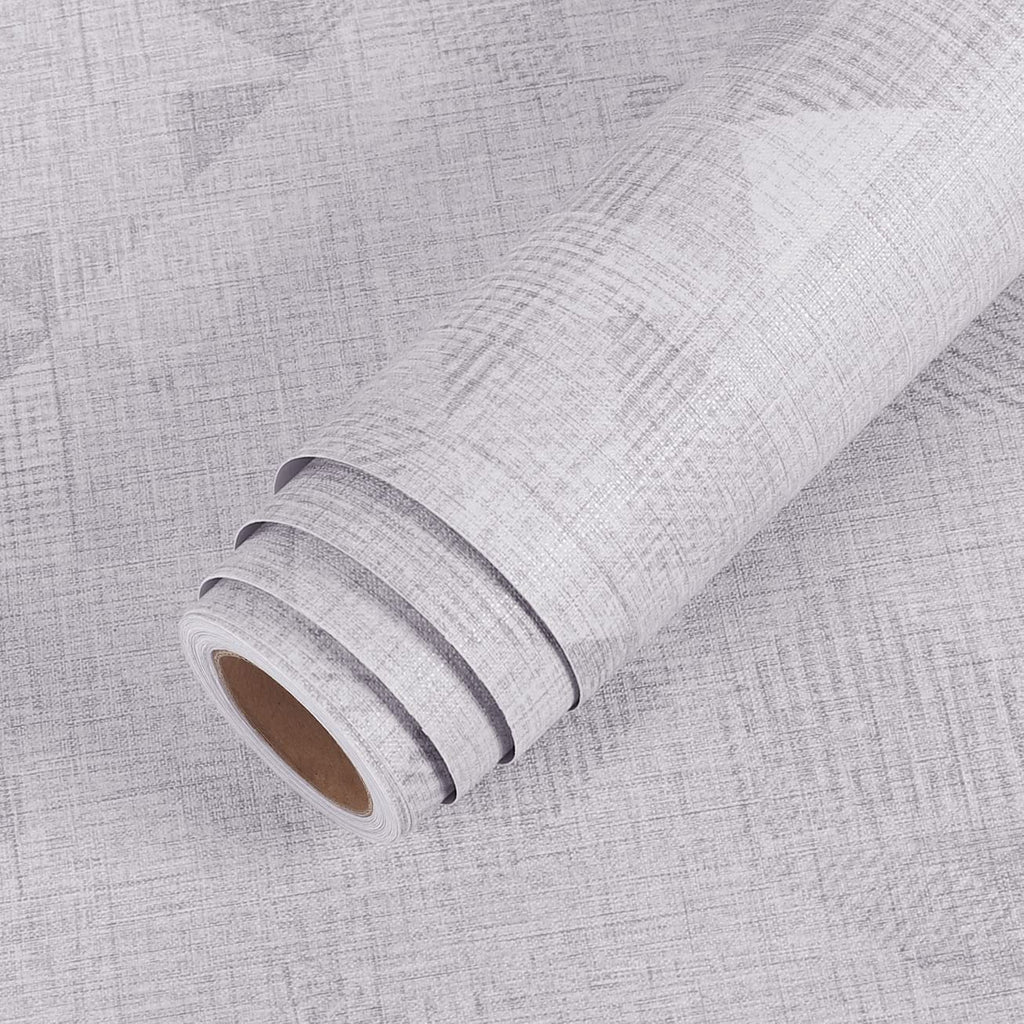 LaCheery Solid Color Matte Textured Removable Wall Paper Roll Peel and